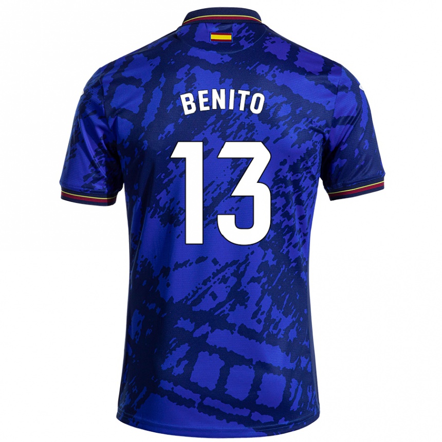 ילדים כדורגל Jorge Benito #13 כחול כהה יותר ג'רזי ביתית 2024/25