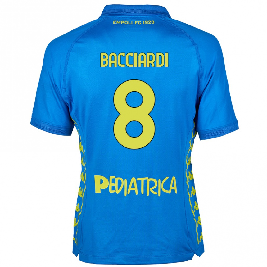 ילדים כדורגל Andrea Bacciardi #8 כְּחוֹל ג'רזי ביתית 2024/25
