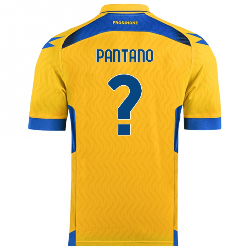 ילדים כדורגל Christian Pantano #0 צָהוֹב ג'רזי ביתית 2024/25