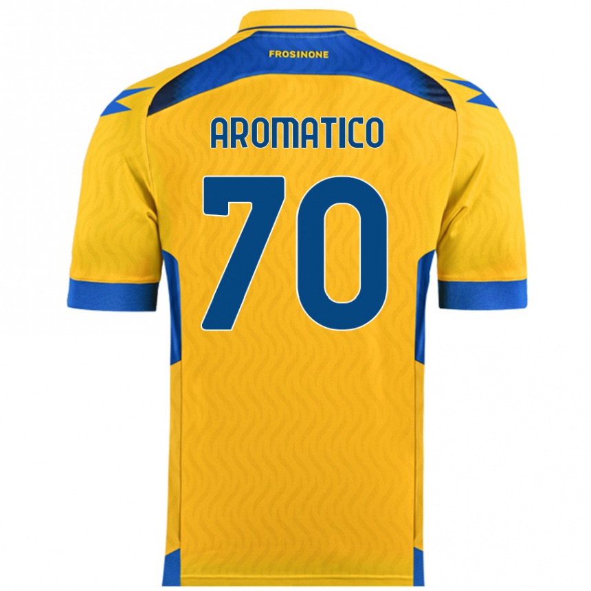 ילדים כדורגל Raul Aromatico #70 צָהוֹב ג'רזי ביתית 2024/25