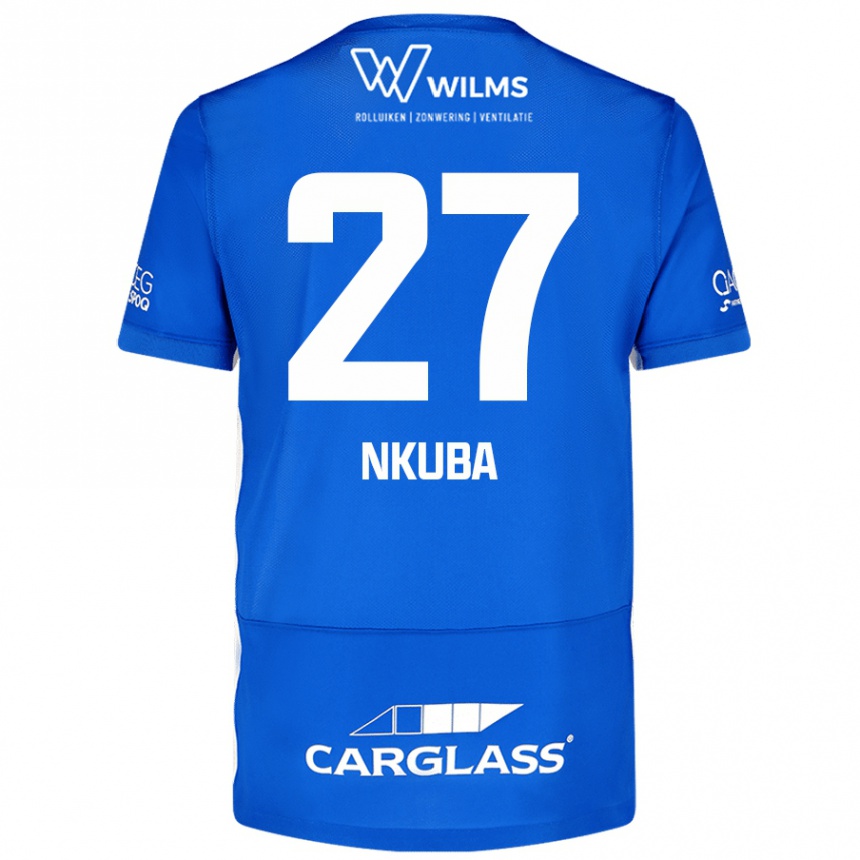 ילדים כדורגל Ken Nkuba #27 כְּחוֹל ג'רזי ביתית 2024/25
