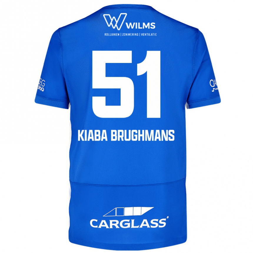 ילדים כדורגל Lucca Kiaba Brughmans #51 כְּחוֹל ג'רזי ביתית 2024/25
