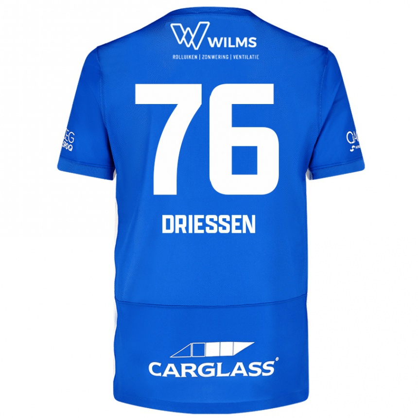 ילדים כדורגל Jelle Driessen #76 כְּחוֹל ג'רזי ביתית 2024/25