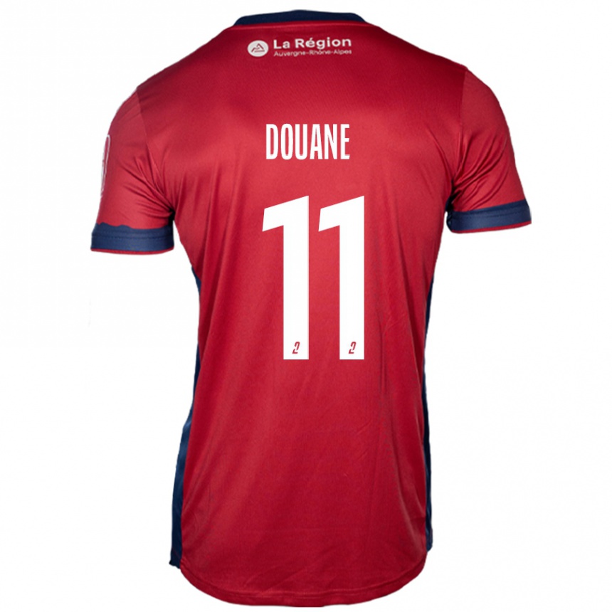 ילדים כדורגל Maïdine Douane #11 בורדו בהיר ג'רזי ביתית 2024/25