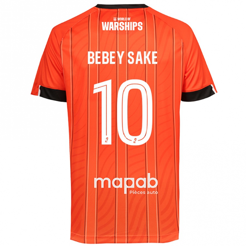 ילדים כדורגל Mattéo Bebey Sake #10 כָּתוֹם ג'רזי ביתית 2024/25
