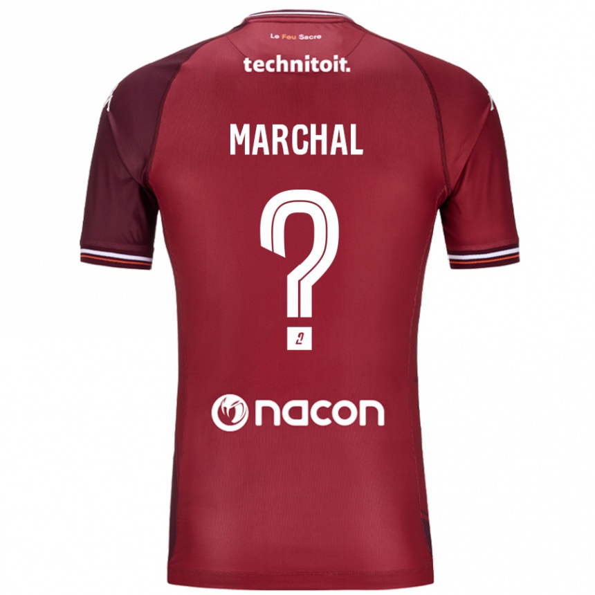 ילדים כדורגל Adam Marchal #0 גרנאטה אדומה ג'רזי ביתית 2024/25