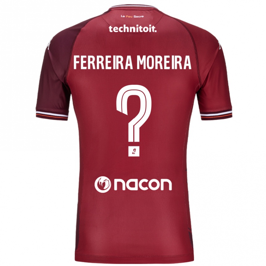 ילדים כדורגל Ruben Ferreira Moreira #0 גרנאטה אדומה ג'רזי ביתית 2024/25