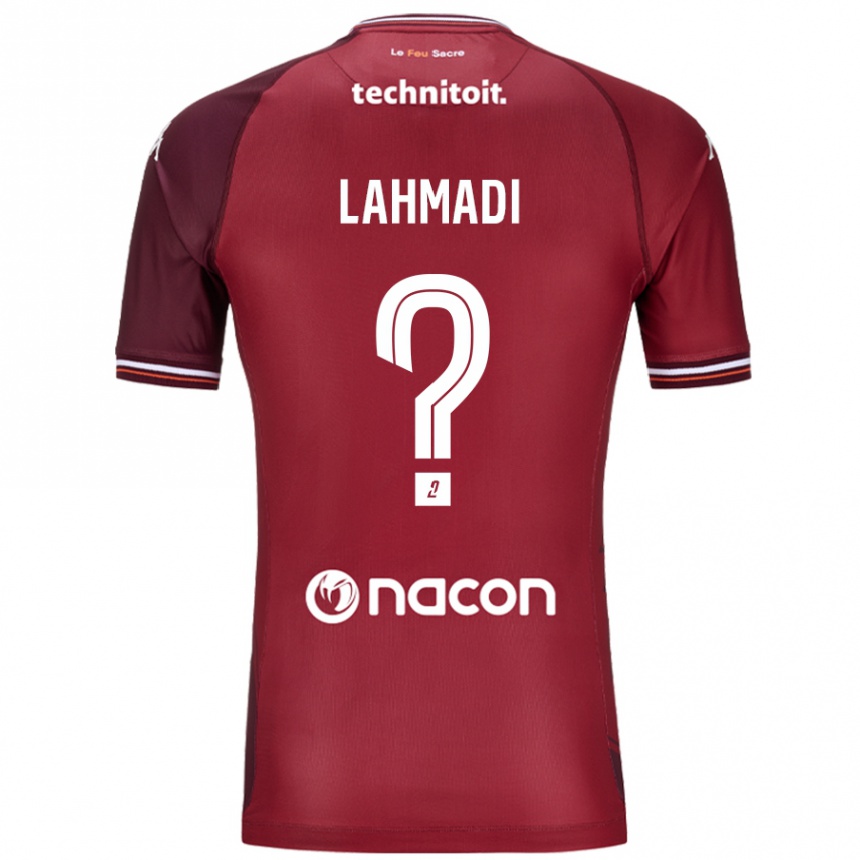 ילדים כדורגל Mehdi Lahmadi #0 גרנאטה אדומה ג'רזי ביתית 2024/25