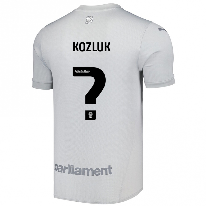 ילדים כדורגל Ziggy Kozluk #0 אפור כסף הרחק ג'רזי 2024/25