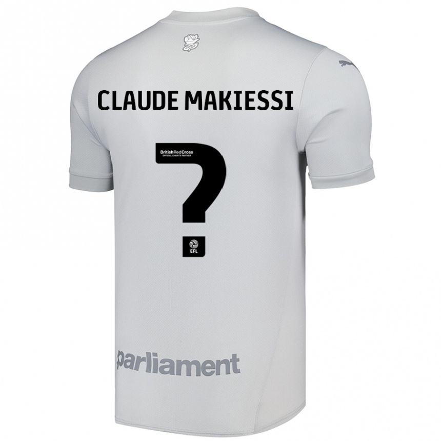 ילדים כדורגל Jean Claude Makiessi #0 אפור כסף הרחק ג'רזי 2024/25