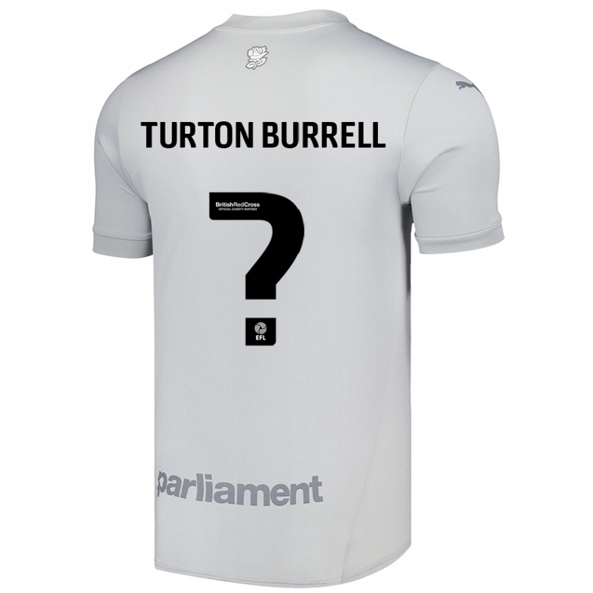 ילדים כדורגל Melissa Turton-Burrell #0 אפור כסף הרחק ג'רזי 2024/25