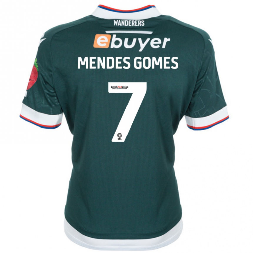 ילדים כדורגל Carlos Mendes #7 ירוק כהה הרחק ג'רזי 2024/25