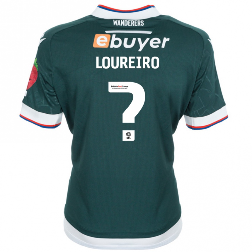 ילדים כדורגל Giovanni Loureiro #0 ירוק כהה הרחק ג'רזי 2024/25