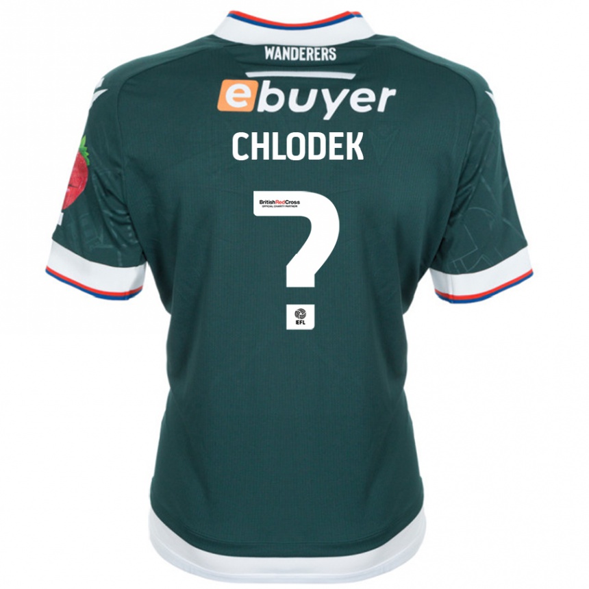 ילדים כדורגל Hanna Chlodek #0 ירוק כהה הרחק ג'רזי 2024/25