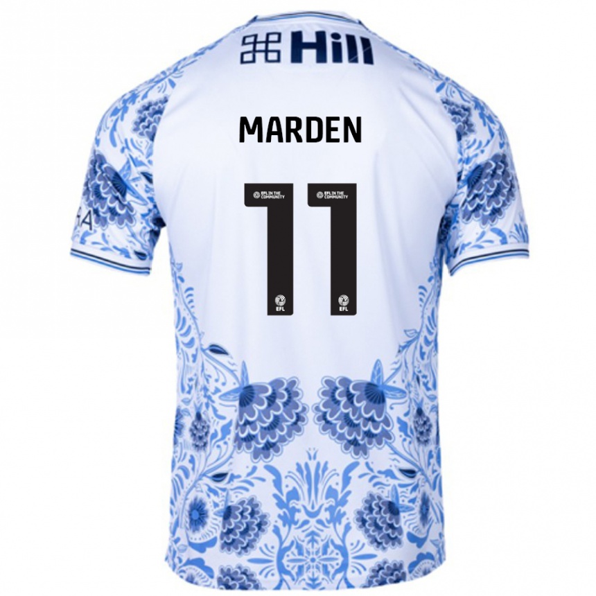 ילדים כדורגל Ella Marden #11 כחול לבן הרחק ג'רזי 2024/25