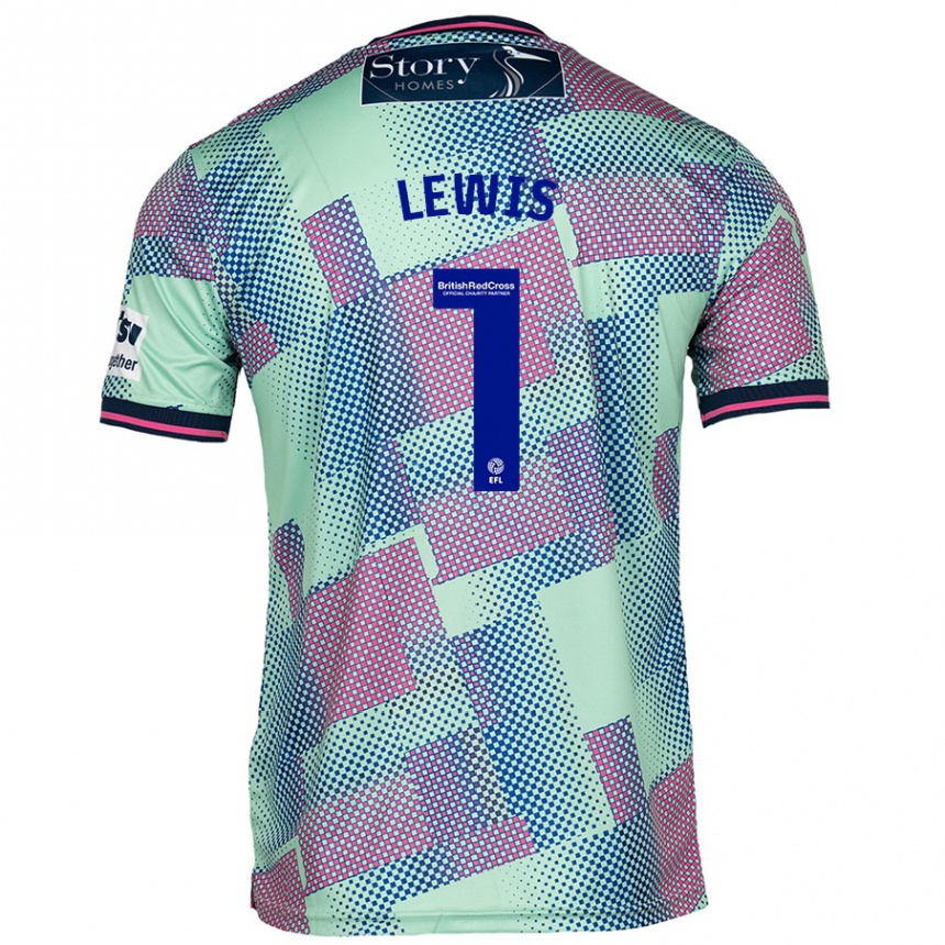 ילדים כדורגל Harry Lewis #1 יָרוֹק הרחק ג'רזי 2024/25