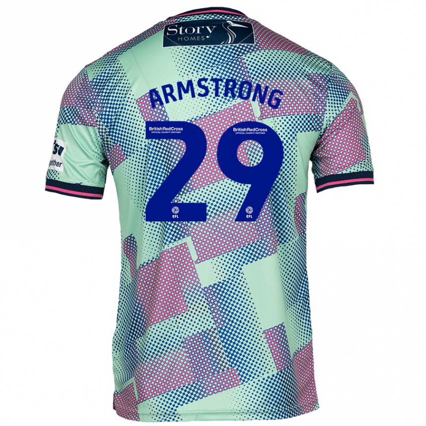 ילדים כדורגל Luke Armstrong #29 יָרוֹק הרחק ג'רזי 2024/25