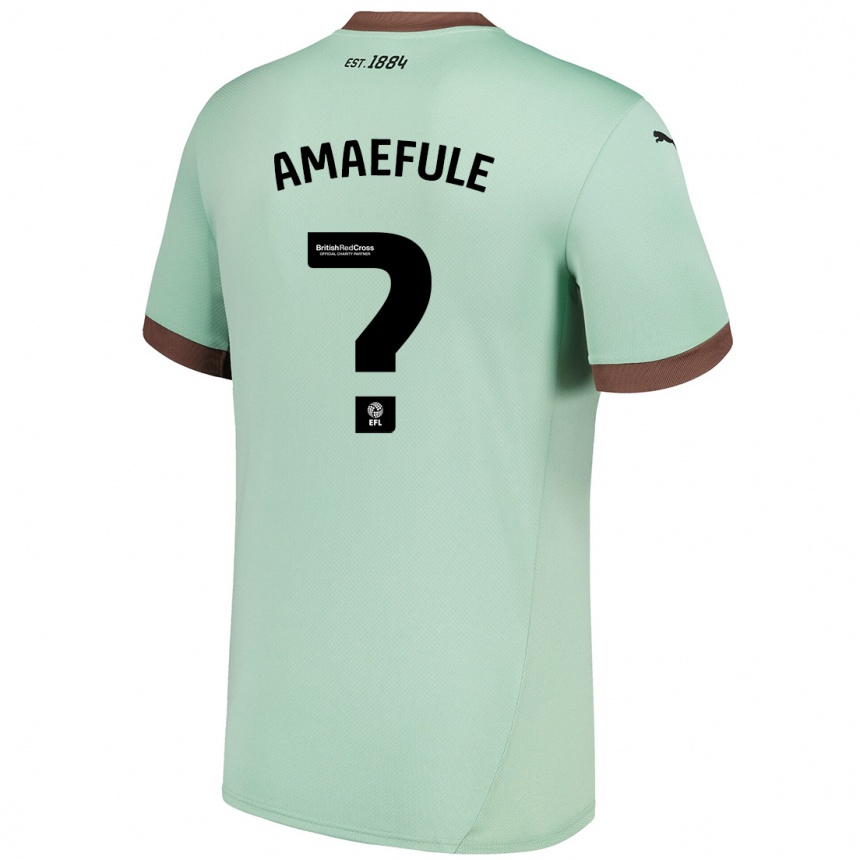 ילדים כדורגל Kelvin Amaefule #0 ירוק חיוור הרחק ג'רזי 2024/25