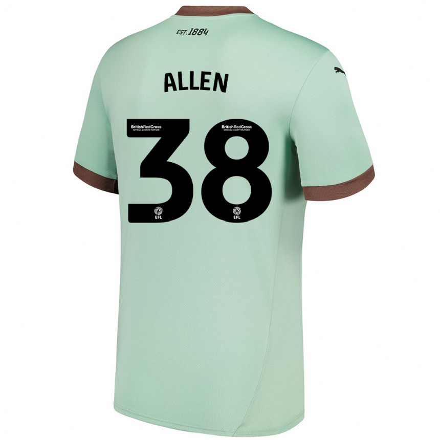 ילדים כדורגל Cruz Allen #38 ירוק חיוור הרחק ג'רזי 2024/25