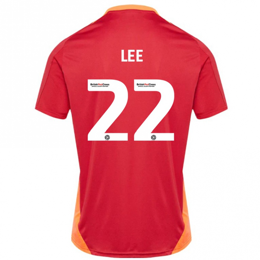ילדים כדורגל Harry Lee #22 כחול אוף לבן הרחק ג'רזי 2024/25