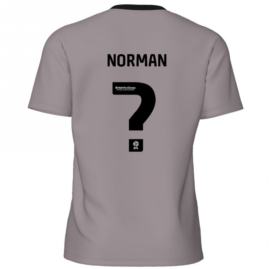 ילדים כדורגל Freddie Norman #0 אָפוֹר הרחק ג'רזי 2024/25