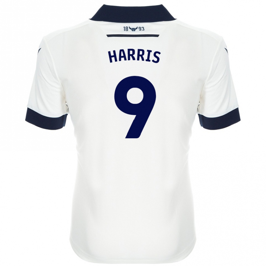 ילדים כדורגל Mark Harris #9 כחול נייבי לבן הרחק ג'רזי 2024/25