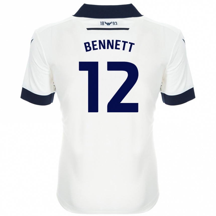 ילדים כדורגל Joe Bennett #12 כחול נייבי לבן הרחק ג'רזי 2024/25