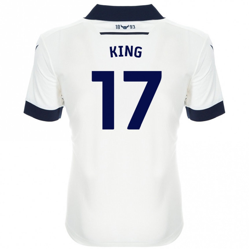 ילדים כדורגל Sarah King #17 כחול נייבי לבן הרחק ג'רזי 2024/25