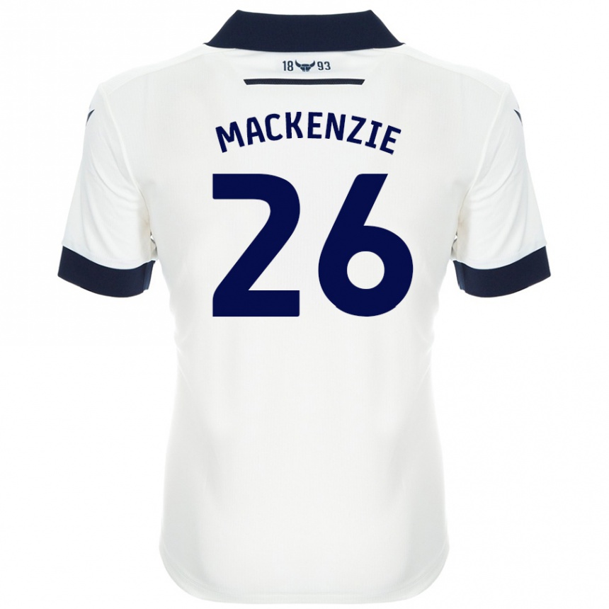ילדים כדורגל Hannah Mackenzie #26 כחול נייבי לבן הרחק ג'רזי 2024/25