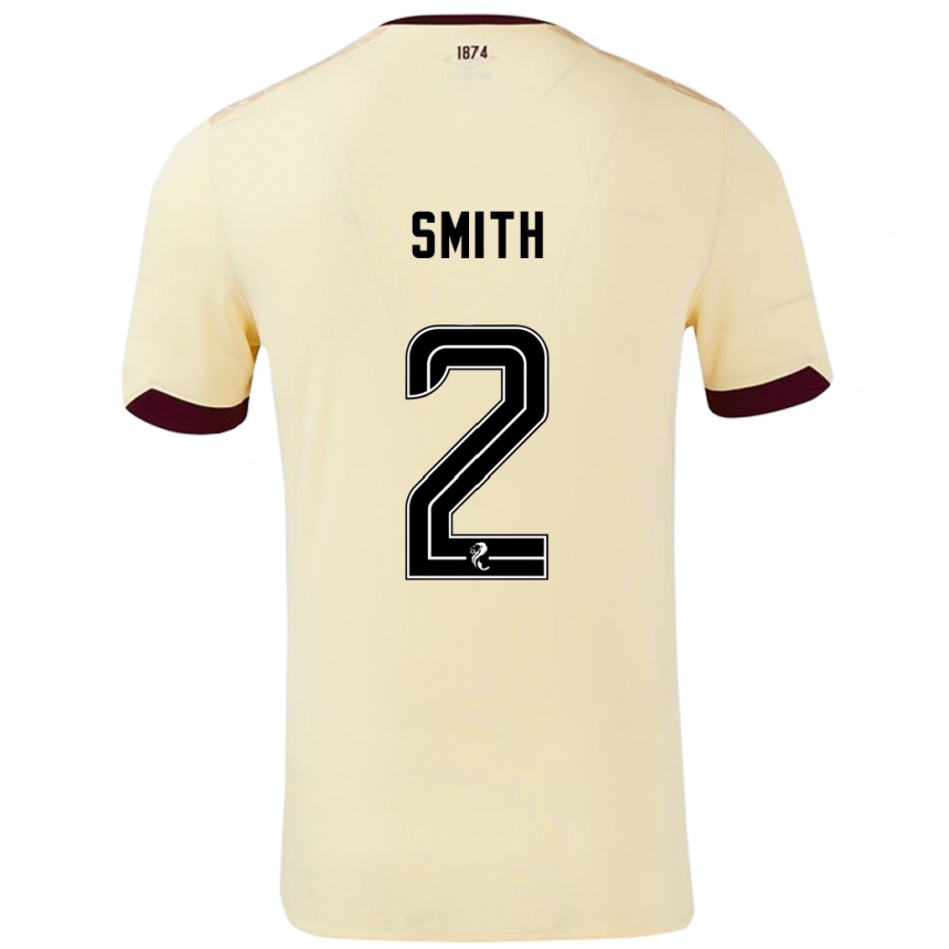 ילדים כדורגל Lucas Smith #2 קרם בורדו הרחק ג'רזי 2024/25