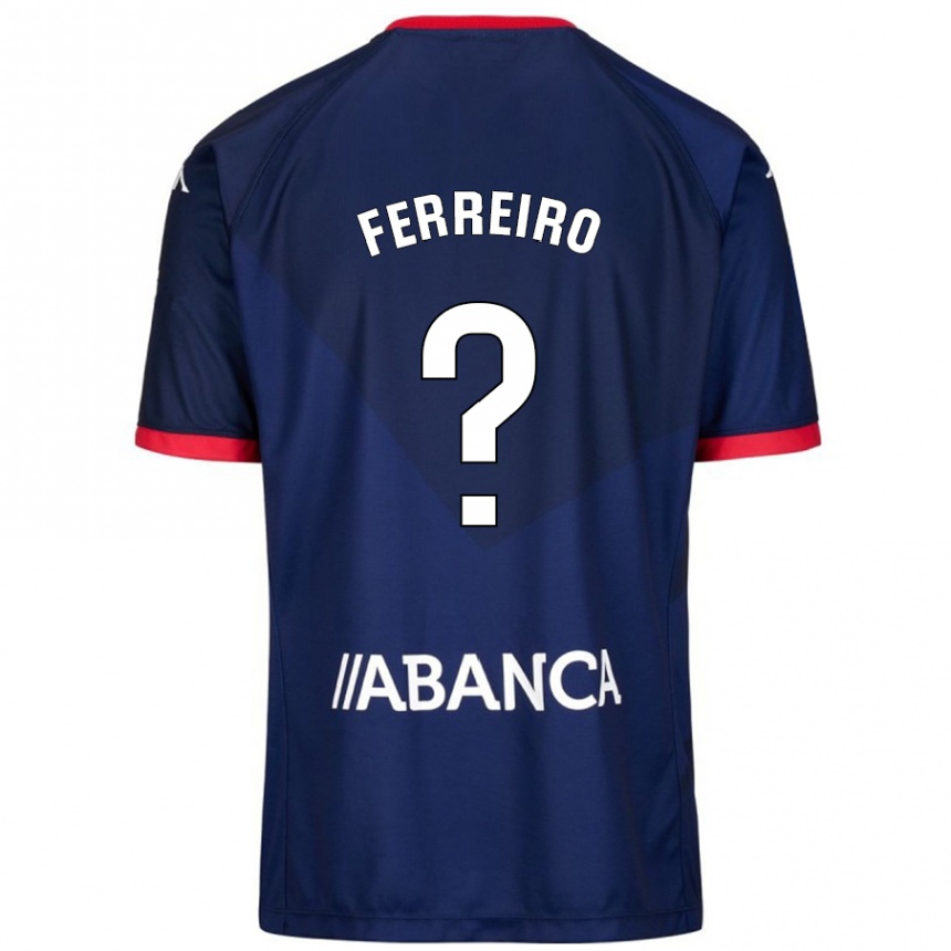 ילדים כדורגל Manu Ferreiro #0 כָּחוֹל כֵּהֶה הרחק ג'רזי 2024/25