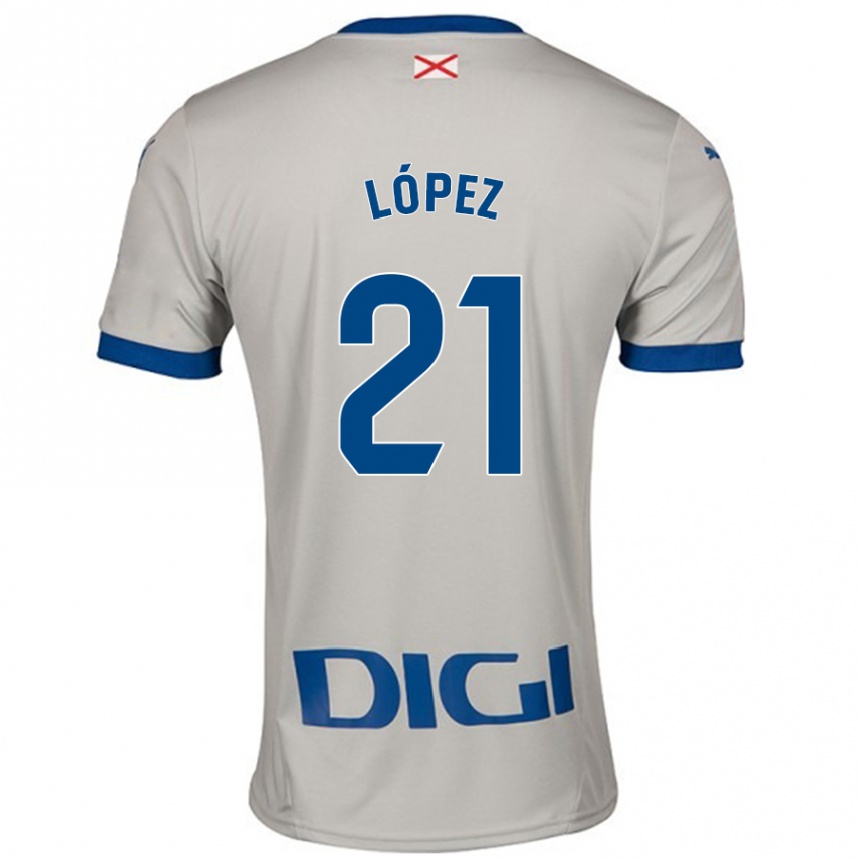ילדים כדורגל Juanma López #21 אפור בהיר הרחק ג'רזי 2024/25