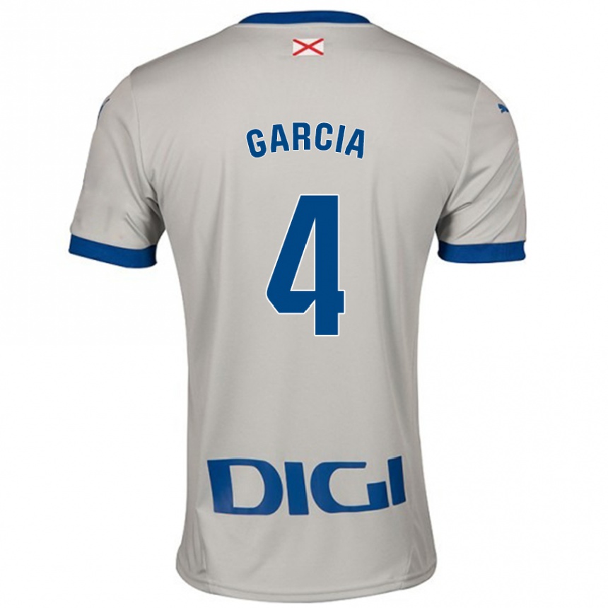 ילדים כדורגל Pichi García #4 אפור בהיר הרחק ג'רזי 2024/25