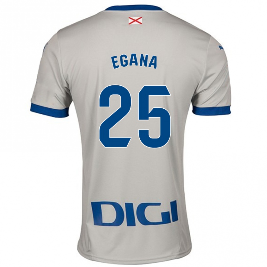 ילדים כדורגל Eider Egaña #25 אפור בהיר הרחק ג'רזי 2024/25