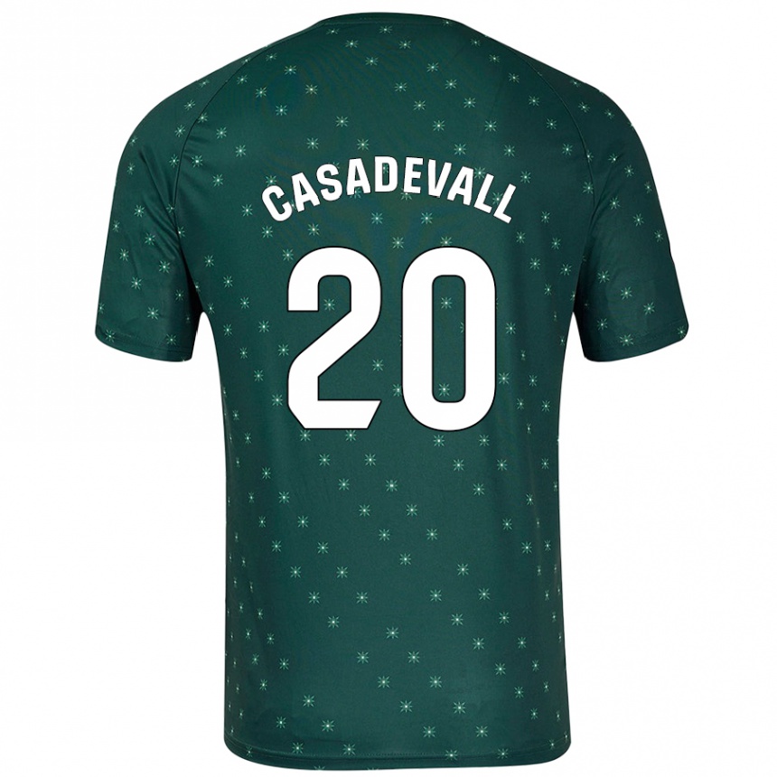 ילדים כדורגל Marçal Casadevall #20 ירוק כהה הרחק ג'רזי 2024/25