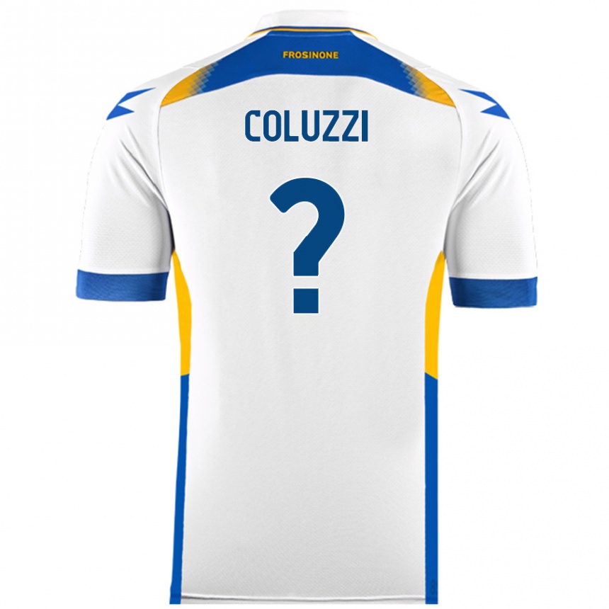 ילדים כדורגל Alessandro Coluzzi #0 לָבָן הרחק ג'רזי 2024/25
