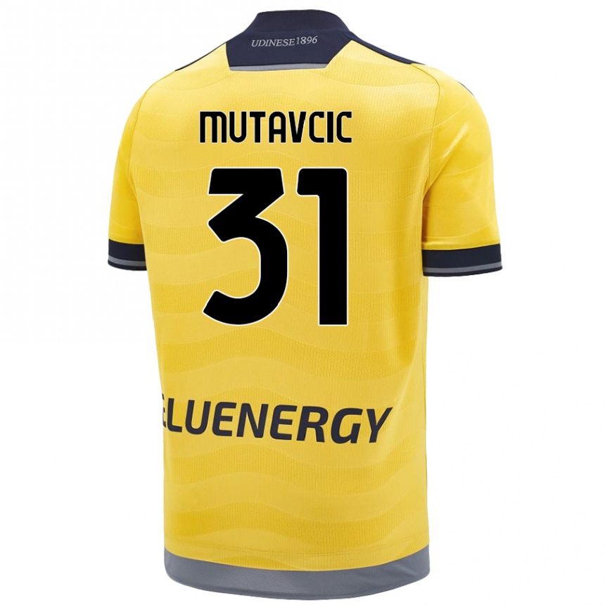 ילדים כדורגל Jan Mutavcic #31 זָהוּב הרחק ג'רזי 2024/25