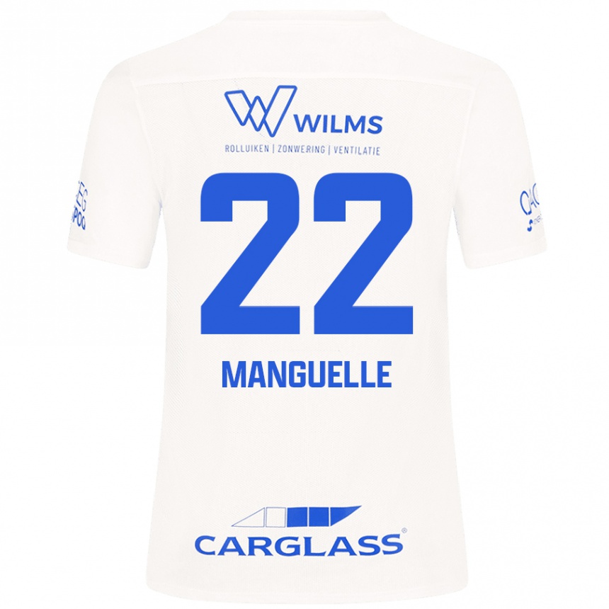 ילדים כדורגל Brad Manguelle #22 לָבָן הרחק ג'רזי 2024/25