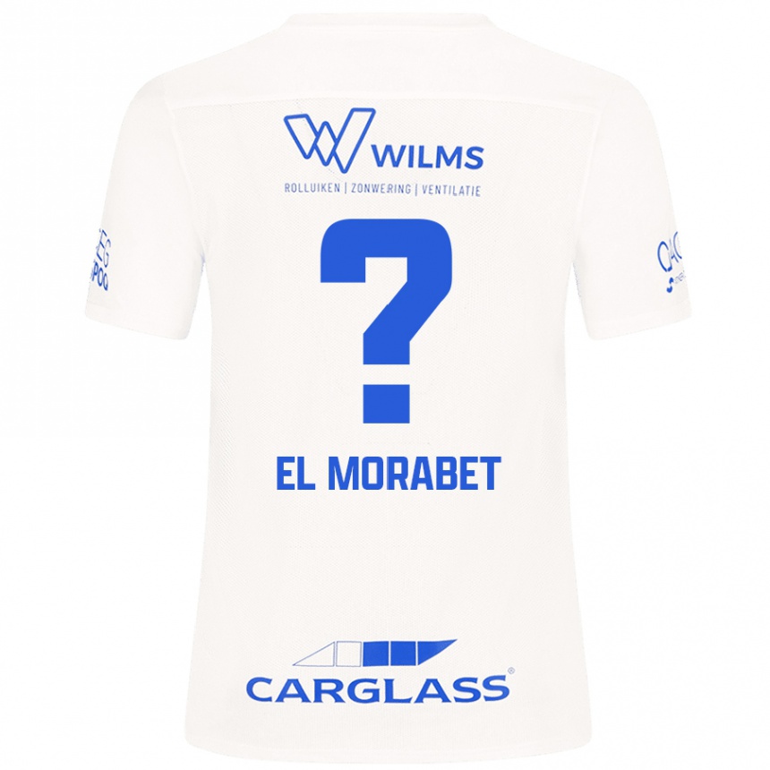 ילדים כדורגל Sami El Morabet #0 לָבָן הרחק ג'רזי 2024/25