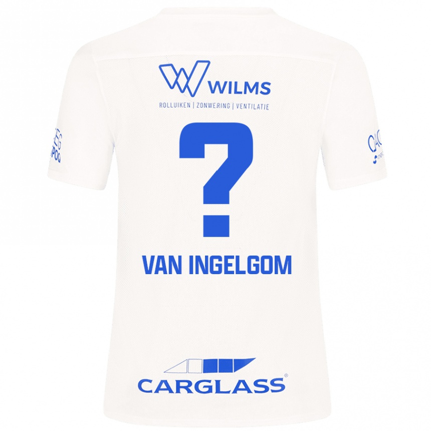 ילדים כדורגל Tijn Van Ingelgom #0 לָבָן הרחק ג'רזי 2024/25