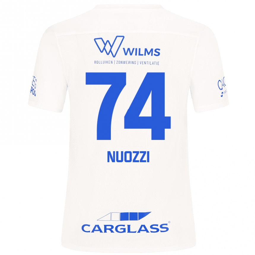 ילדים כדורגל Cédric Nuozzi #74 לָבָן הרחק ג'רזי 2024/25