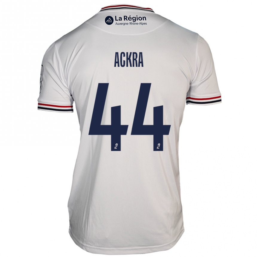 ילדים כדורגל Allan Ackra #44 לָבָן הרחק ג'רזי 2024/25