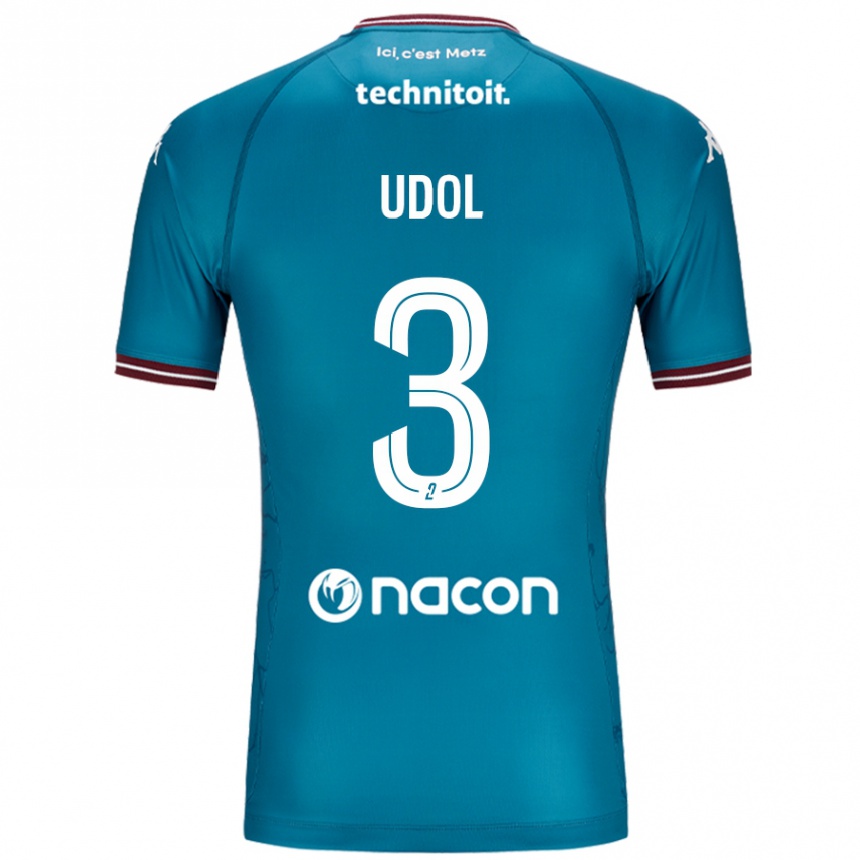 ילדים כדורגל Matthieu Udol #3 בלו בנזין הרחק ג'רזי 2024/25