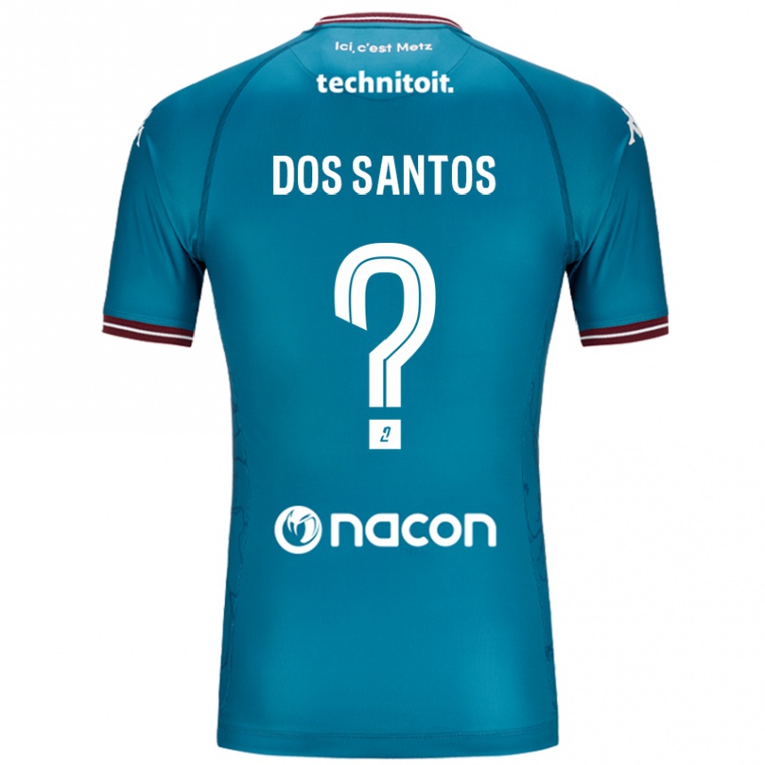 ילדים כדורגל Tahirys Dos Santos #0 בלו בנזין הרחק ג'רזי 2024/25