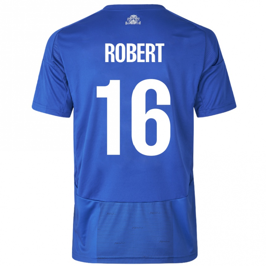 ילדים כדורגל Robert #16 כחול לבן הרחק ג'רזי 2024/25
