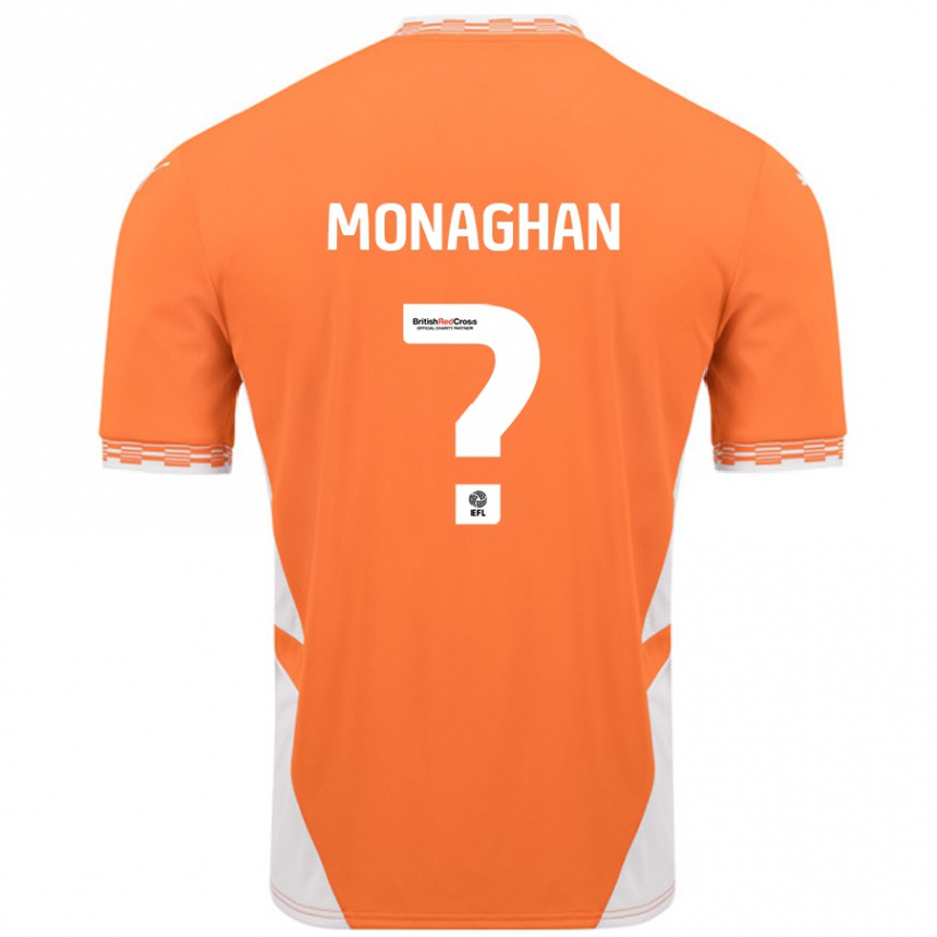 גברים כדורגל Kayleigh Monaghan #0 כתום לבן ג'רזי ביתית 2024/25