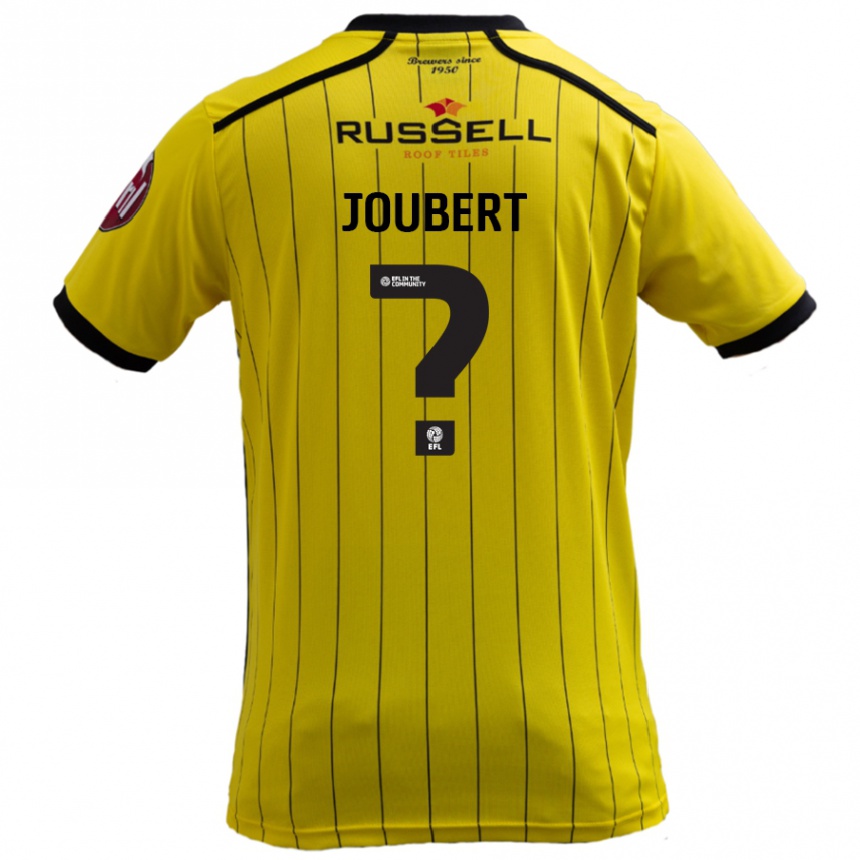 גברים כדורגל Lucas Joubert #0 צָהוֹב ג'רזי ביתית 2024/25