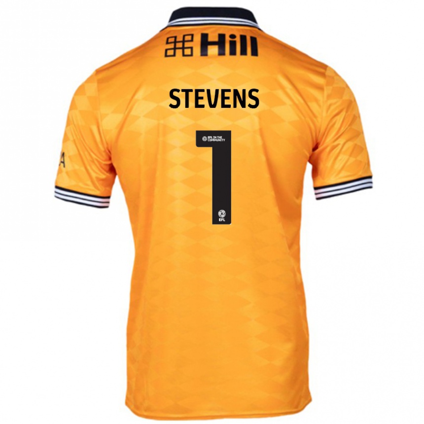 גברים כדורגל Jack Stevens #1 כָּתוֹם ג'רזי ביתית 2024/25