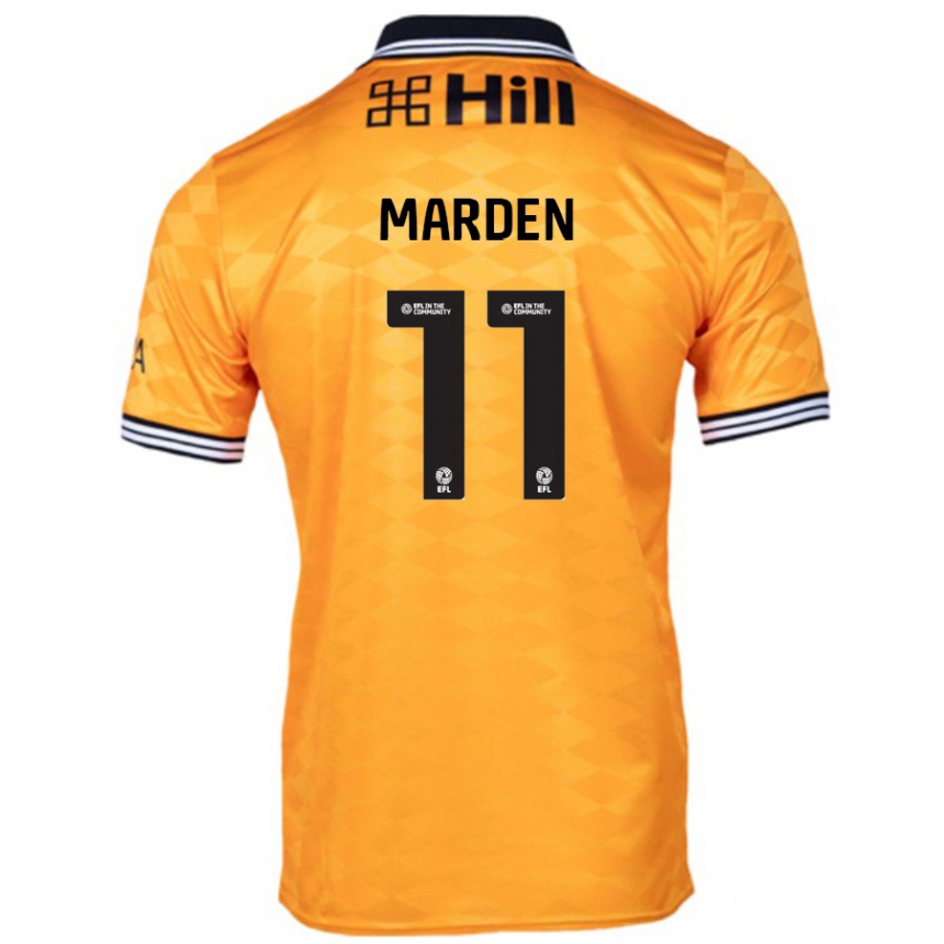 גברים כדורגל Ella Marden #11 כָּתוֹם ג'רזי ביתית 2024/25