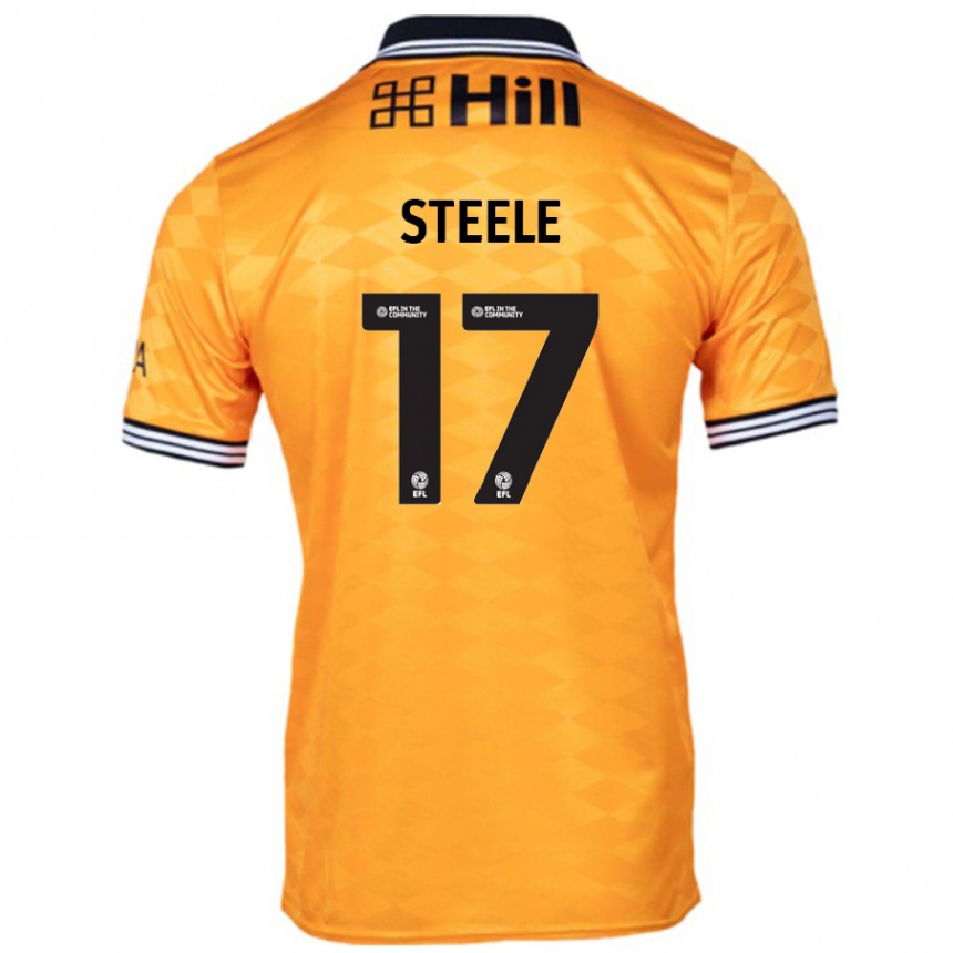 גברים כדורגל Fran Steele #17 כָּתוֹם ג'רזי ביתית 2024/25